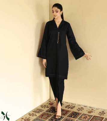 Bunaai - Slay effortlessly in this festive season, with our Angrakha Black  Suit Set, and set the mood just right. Since black is a versatile colour,  this outfit can be worn during