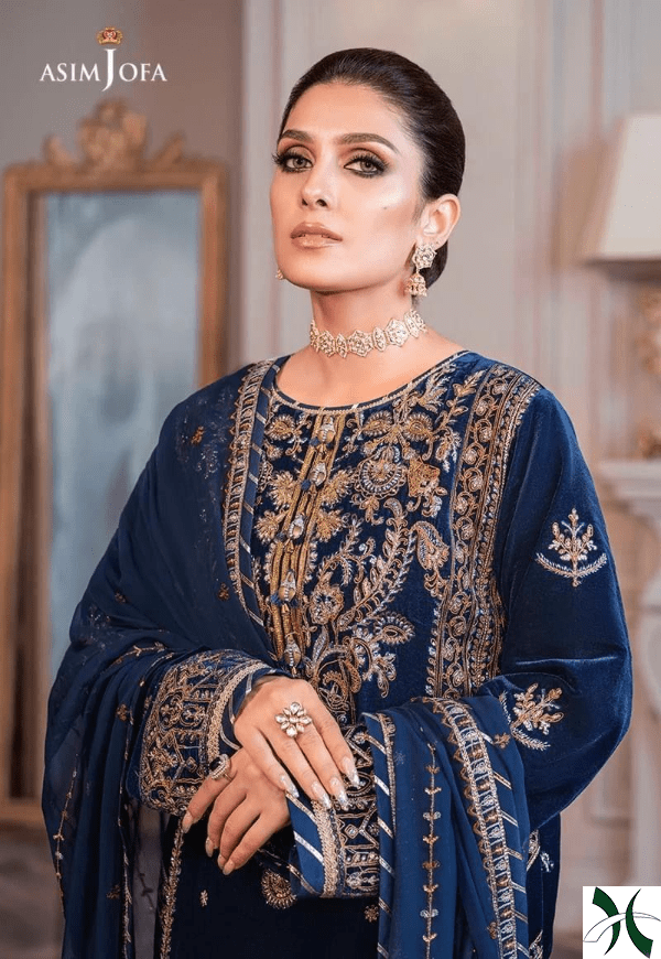 Asim Jofa | Uraan Lawn Chiffon Collection | AJUR-01