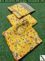 Binwaheed Original - Khaddar Suit with Rainbow Shades