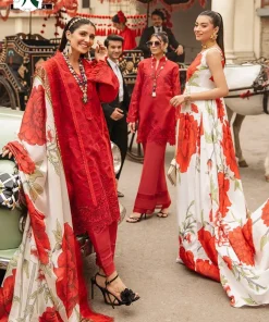 Mushq luxury lawn suit featuring heavy chicken kari